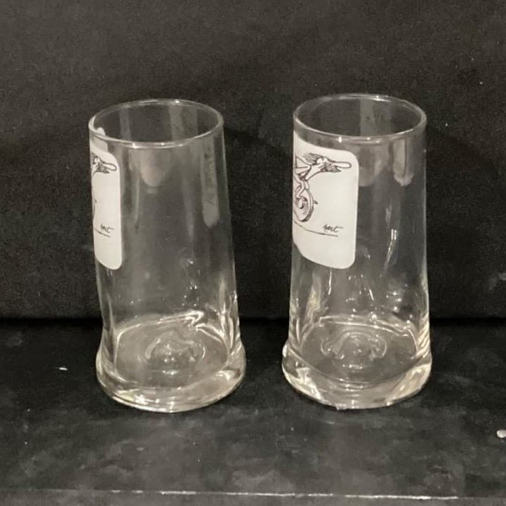 BC Comics Johnny Hart Caveman Tumblers, Set of 2, Vtg Cartoon Glasses, Drinkware - Thumbnail 7
