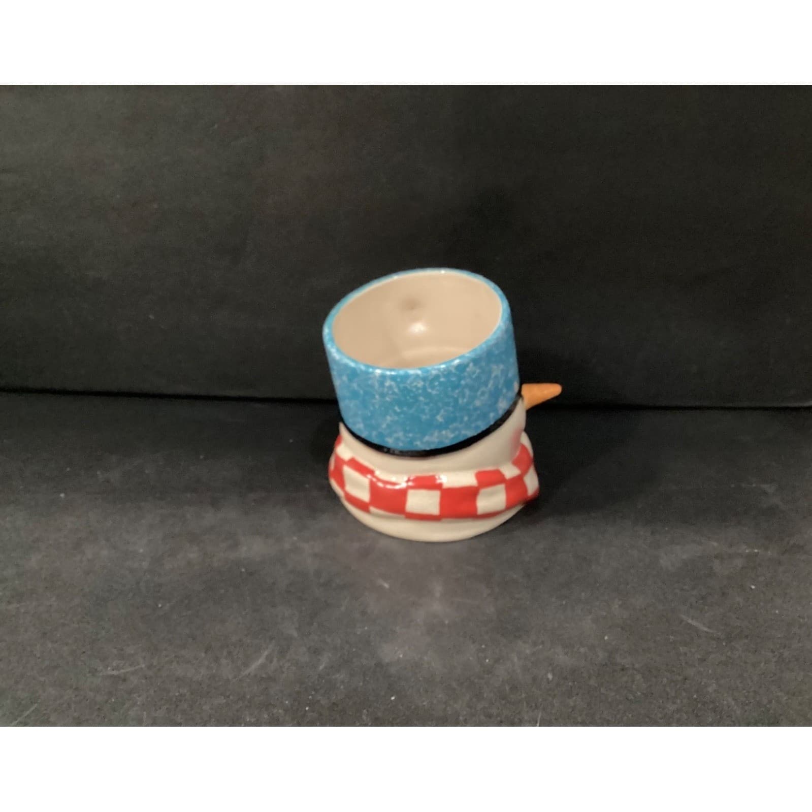 Hallmark Mitford Ceramic Aged 3D Snowman Oversized Decorative Mug Cup - Thumbnail 3
