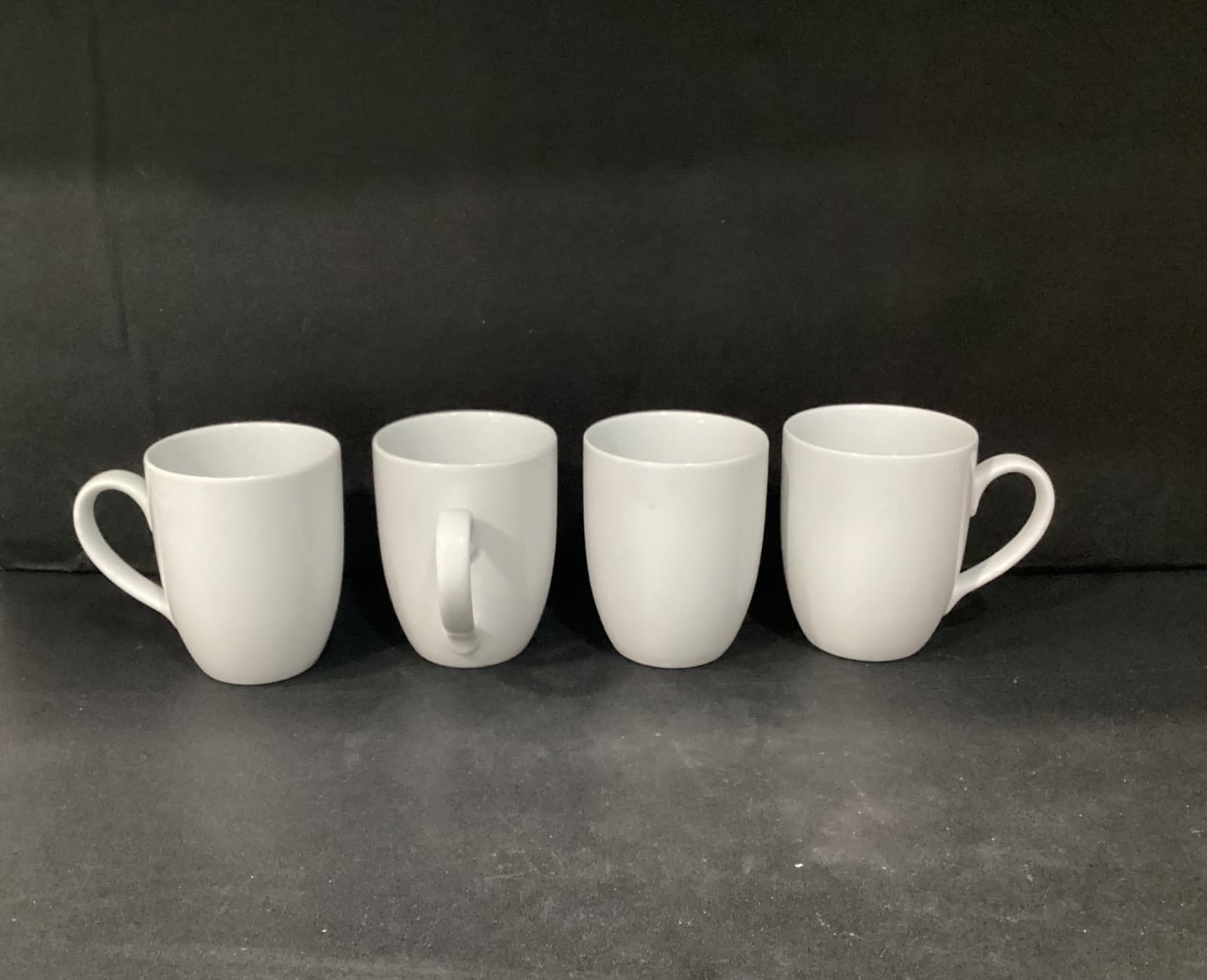 White World Market Classic Porcelain Coffee Mugs Set of 4 - Thumbnail 8