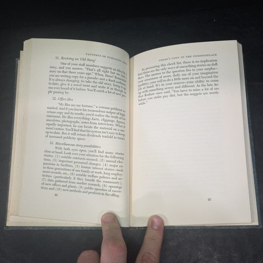 Patterns of Publicity Copy Stewart Harral 1950 First Edition Hardcover Book - Thumbnail 6