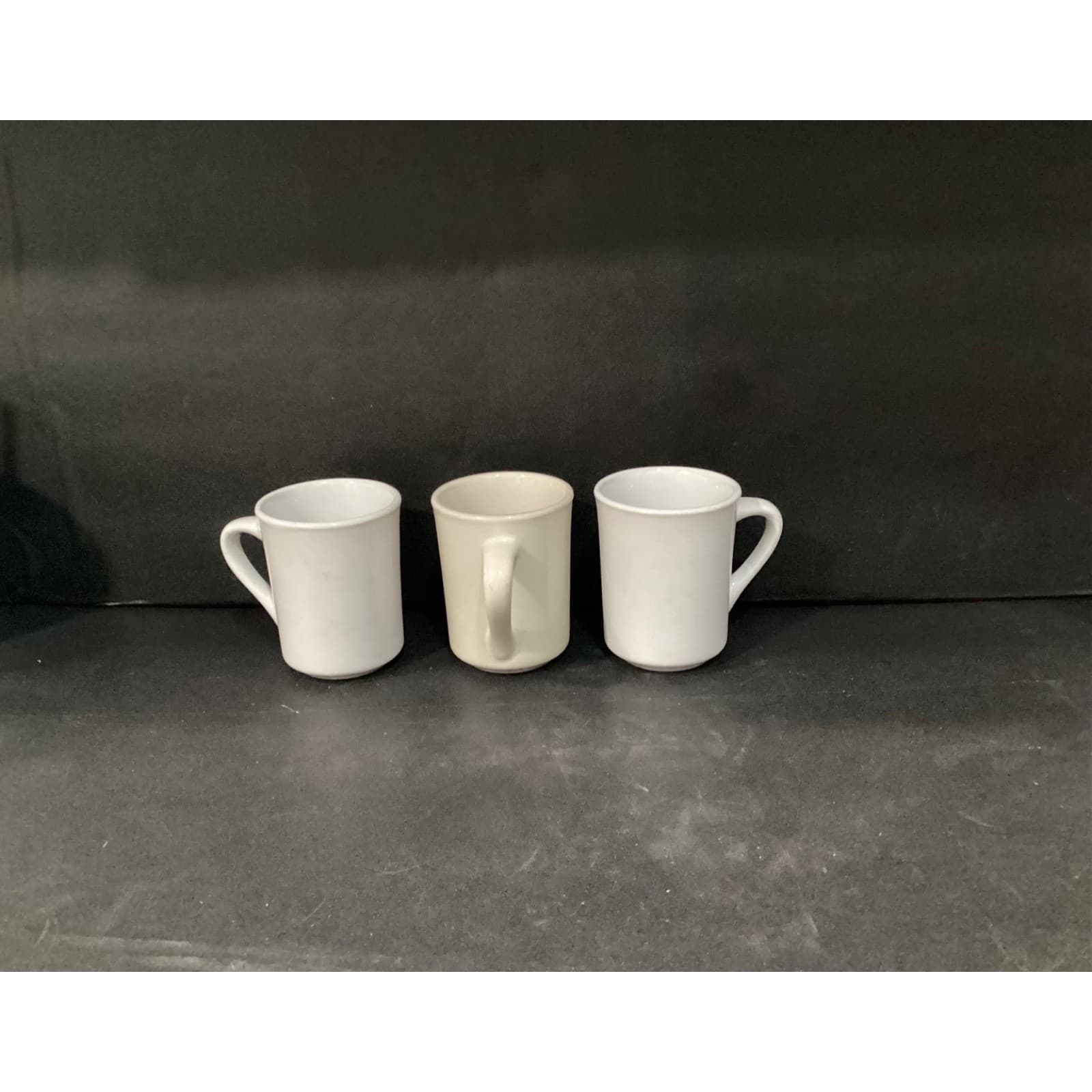 Set Of 3 Crestware Restaurant Ware Diner Heavy Coffee Mugs Cups Chunky - Thumbnail 2