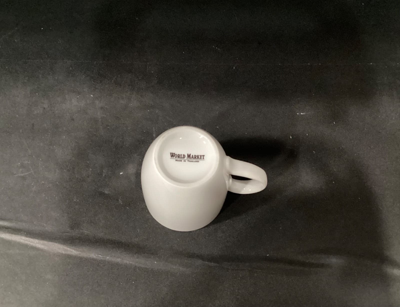 White World Market Classic Porcelain Coffee Mugs Set of 4 - Thumbnail 3