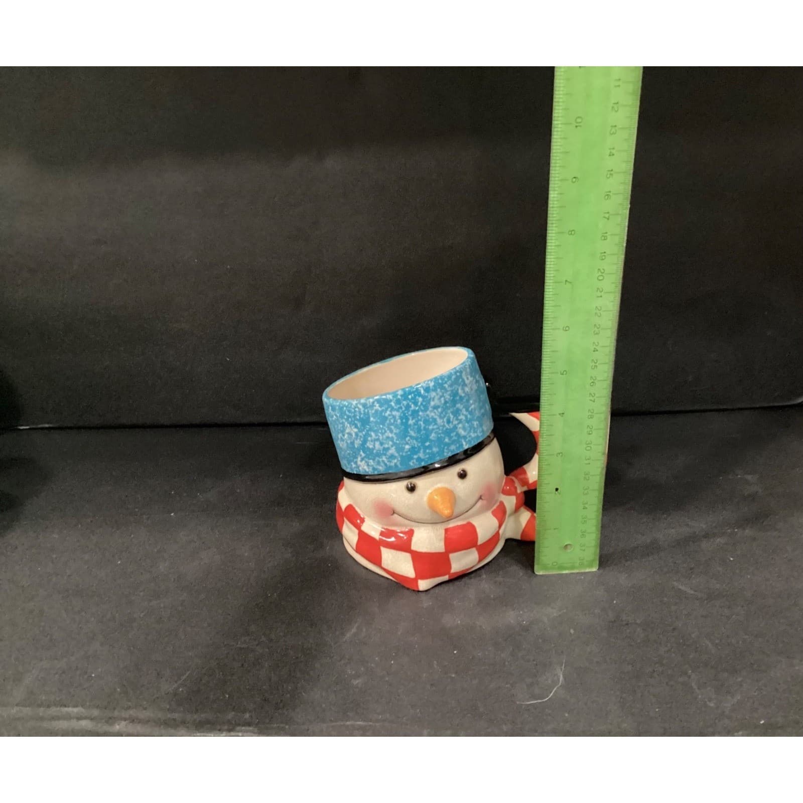 Hallmark Mitford Ceramic Aged 3D Snowman Oversized Decorative Mug Cup - Thumbnail 6