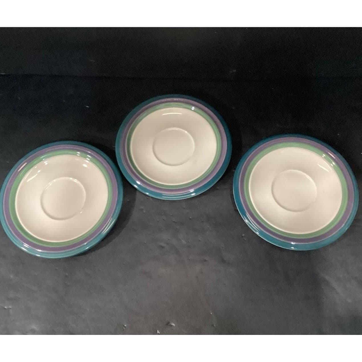 Pfaltzgraff Mountain Shadow Teacup & Saucers, Set of 3, Vintage Tableware - Thumbnail 9