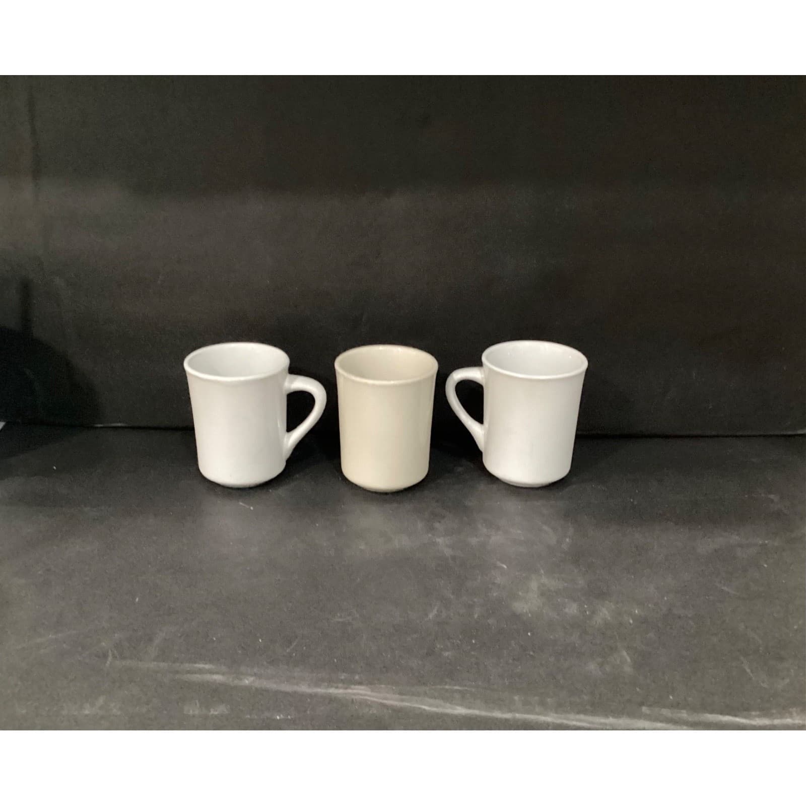 Set Of 3 Crestware Restaurant Ware Diner Heavy Coffee Mugs Cups Chunky - Thumbnail 3