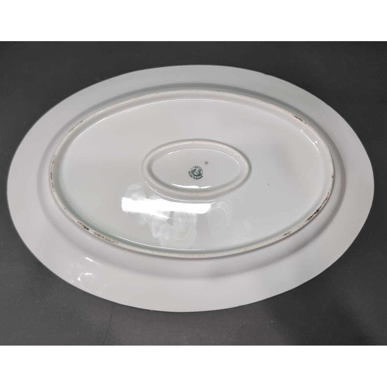 Epiag Elyrian Blue Gold Oval Platter, Bohemian Art Deco Era, Replacement Serving - Thumbnail 4