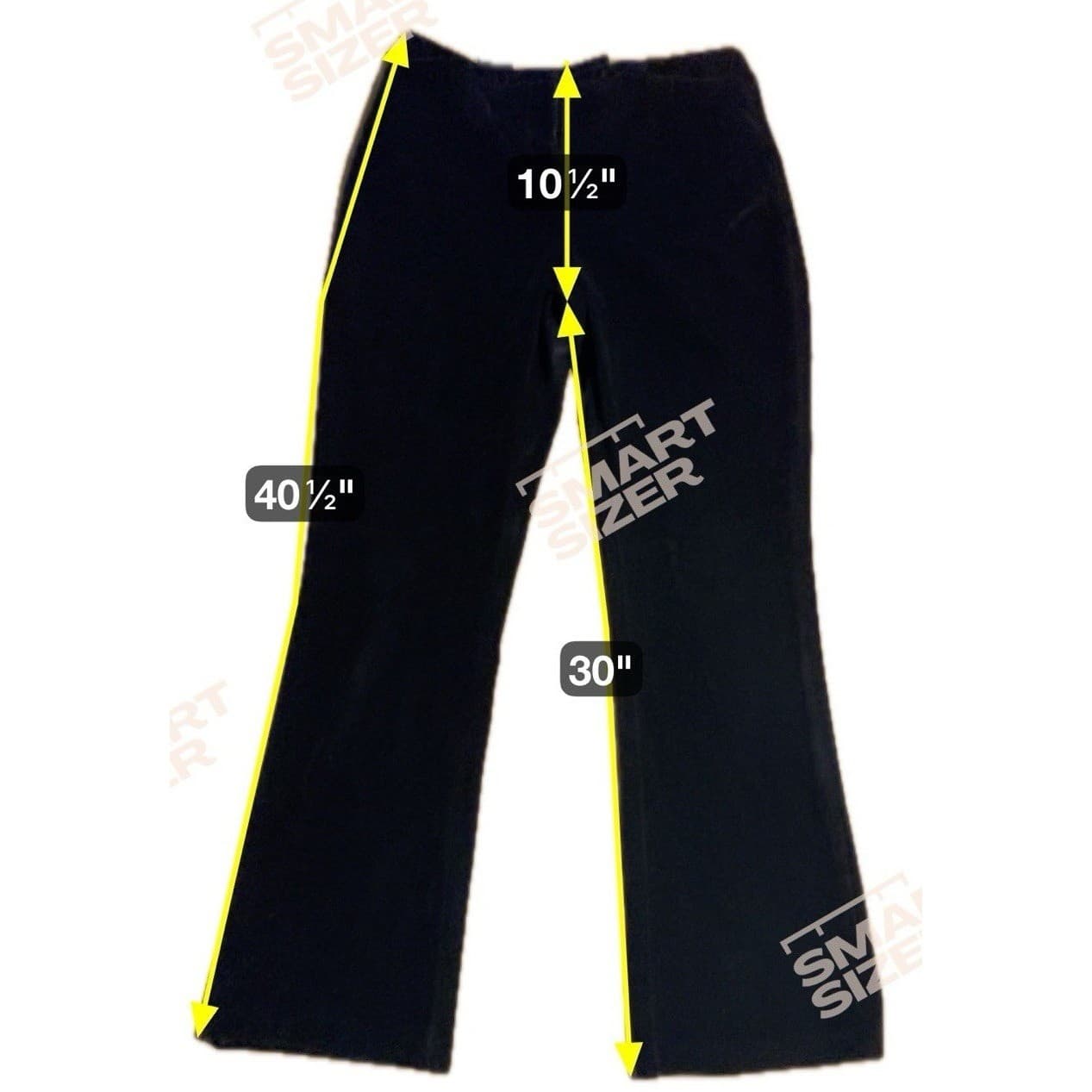 Tommy Hilfiger Black Velvet Flare Dress Pants, Woman's Size 10, Holiday Office - Thumbnail 2