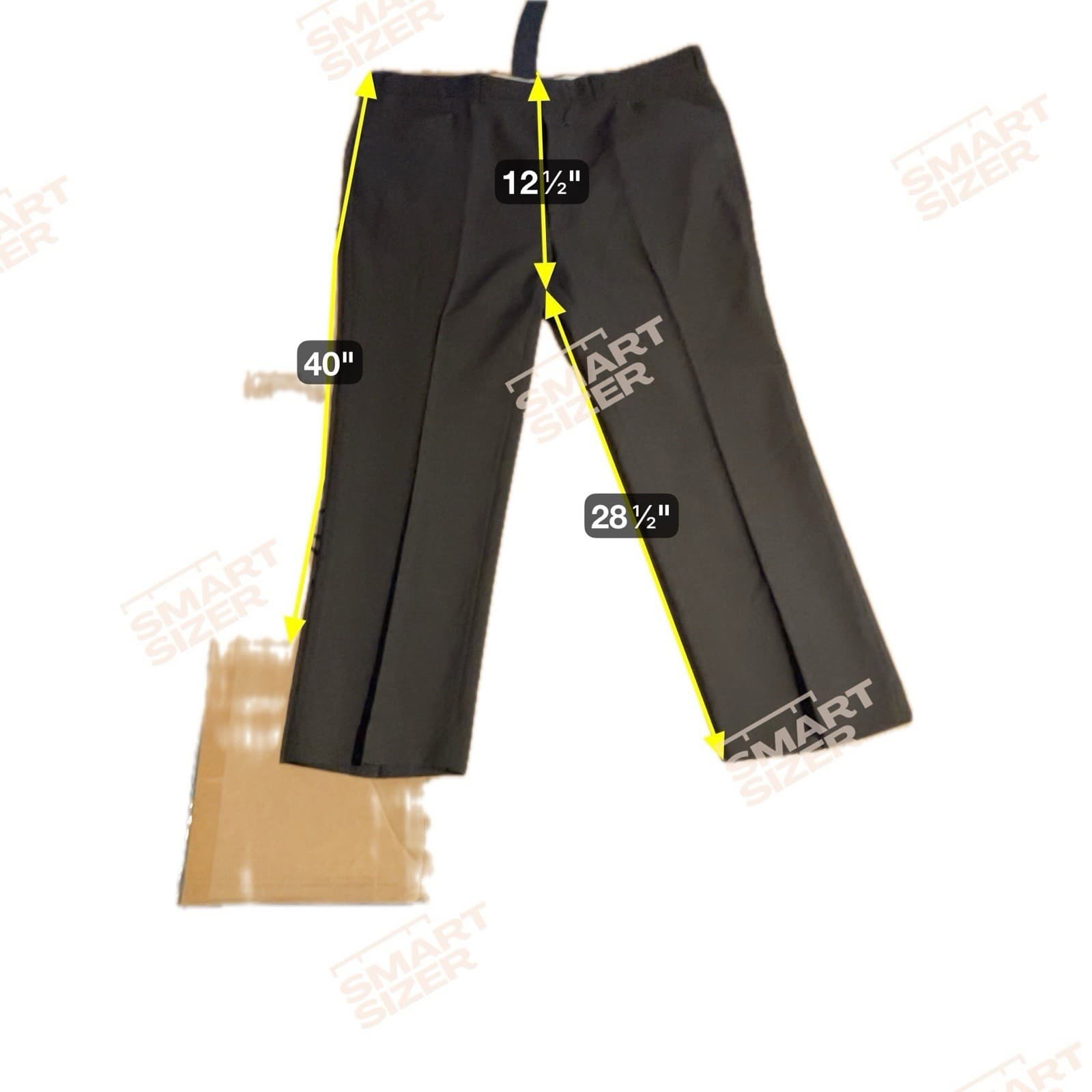 Haggar Brown Vintage Straight Leg Dress Pants, Flat Front Slacks, Woman's 2XL - Thumbnail 2