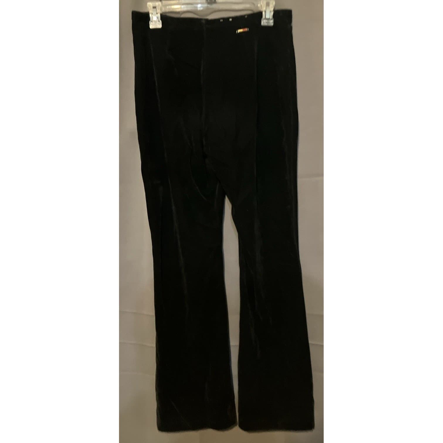 Tommy Hilfiger Black Velvet Flare Dress Pants, Woman's Size 10, Holiday Office - Thumbnail 4