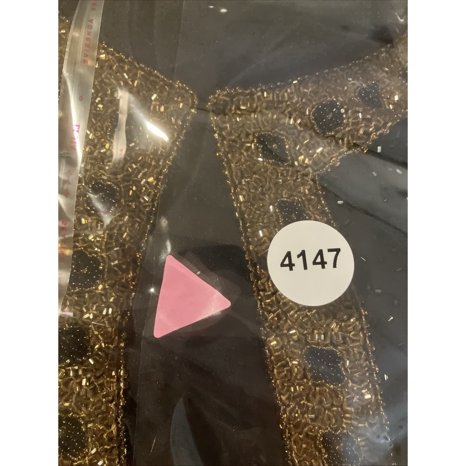 Stenay Vintage Black Silk Beaded Sequin Evening Jacket, Gold Trim, Woman's Small - Thumbnail 8