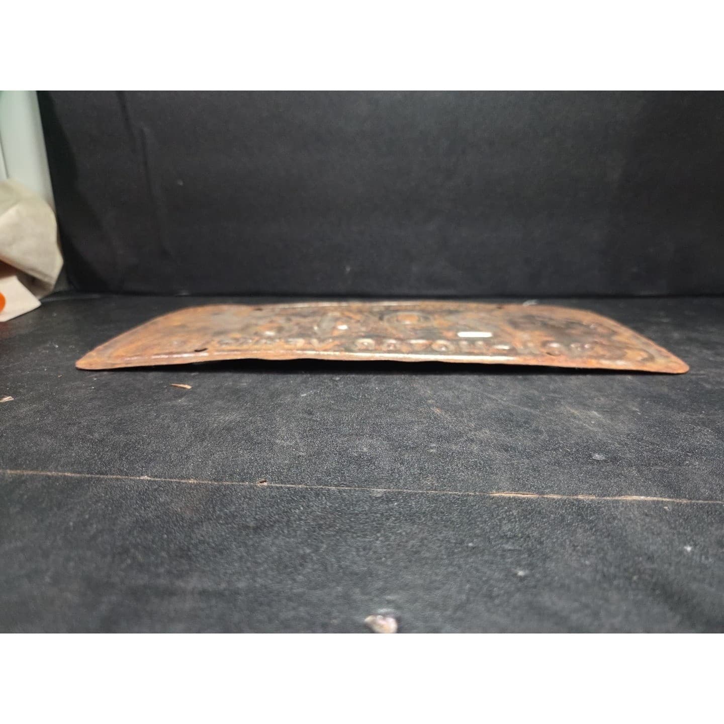 LaGrange County Indiana Non-Motor Vehicle License Plate 2948, 1986, Vintage Rust - Thumbnail 3