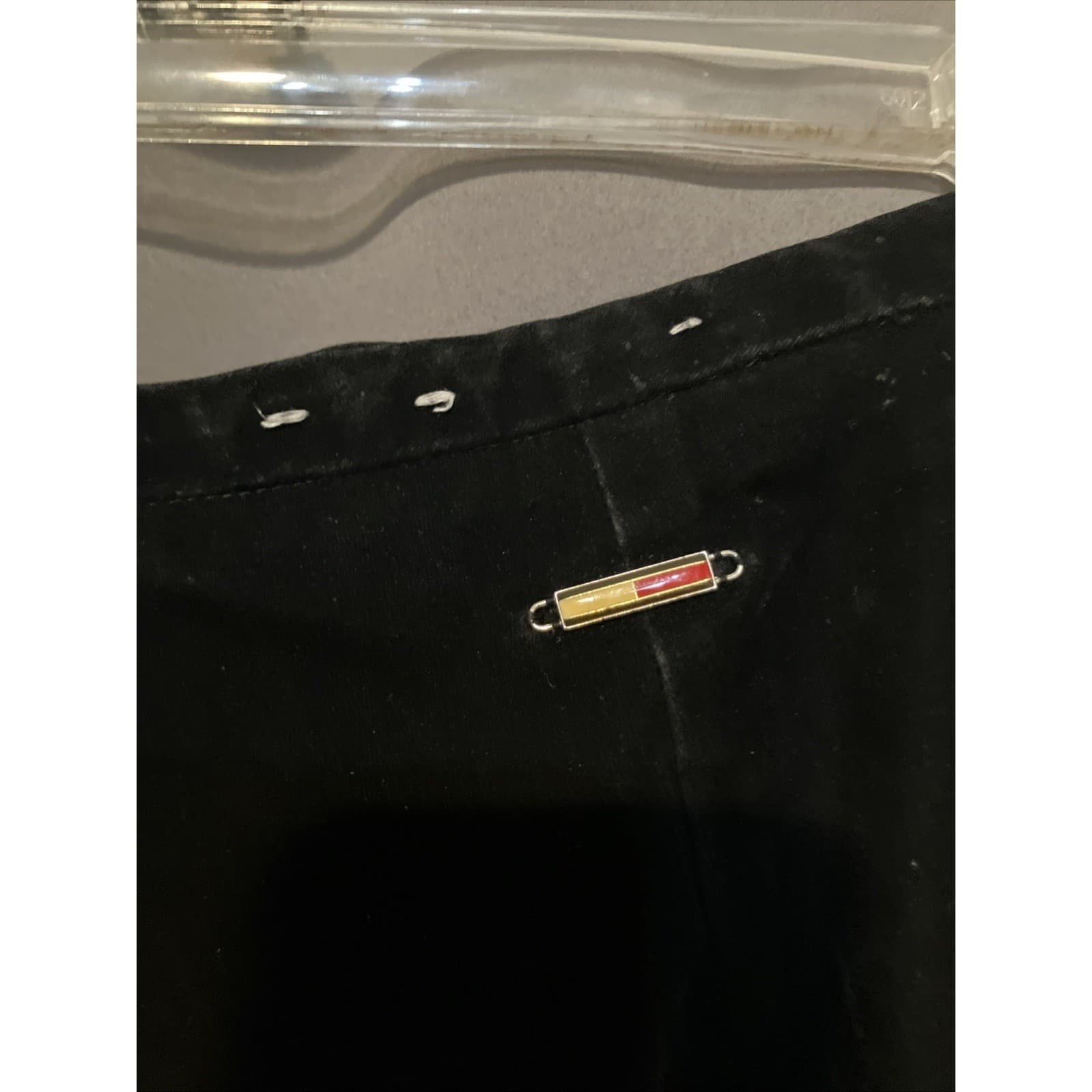 Tommy Hilfiger Black Velvet Flare Dress Pants, Woman's Size 10, Holiday Office - Thumbnail 8