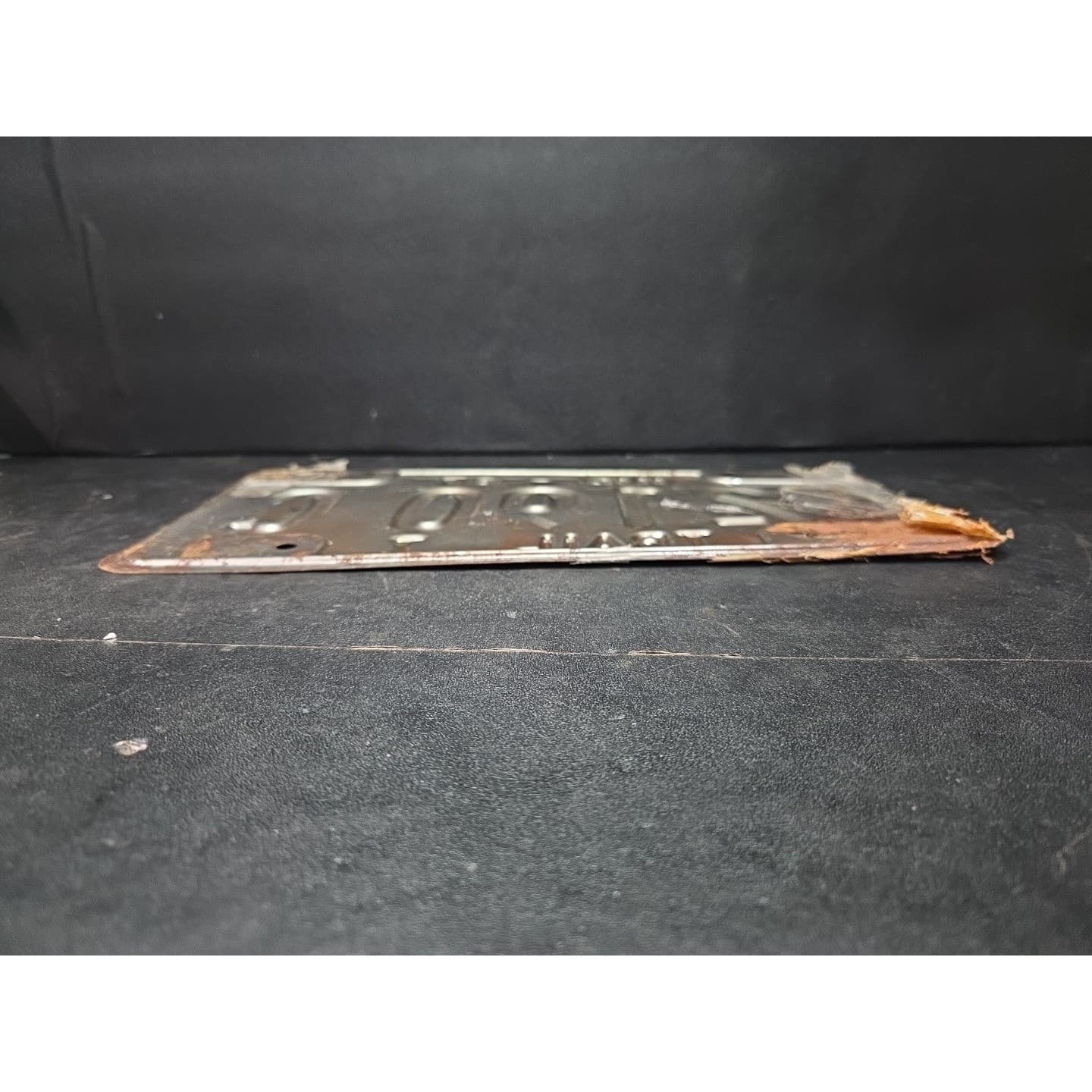 Indiana License Plate 2190 C, Trail 7 Metal Rustic Garage Decor, Vintage 1987 - Thumbnail 3