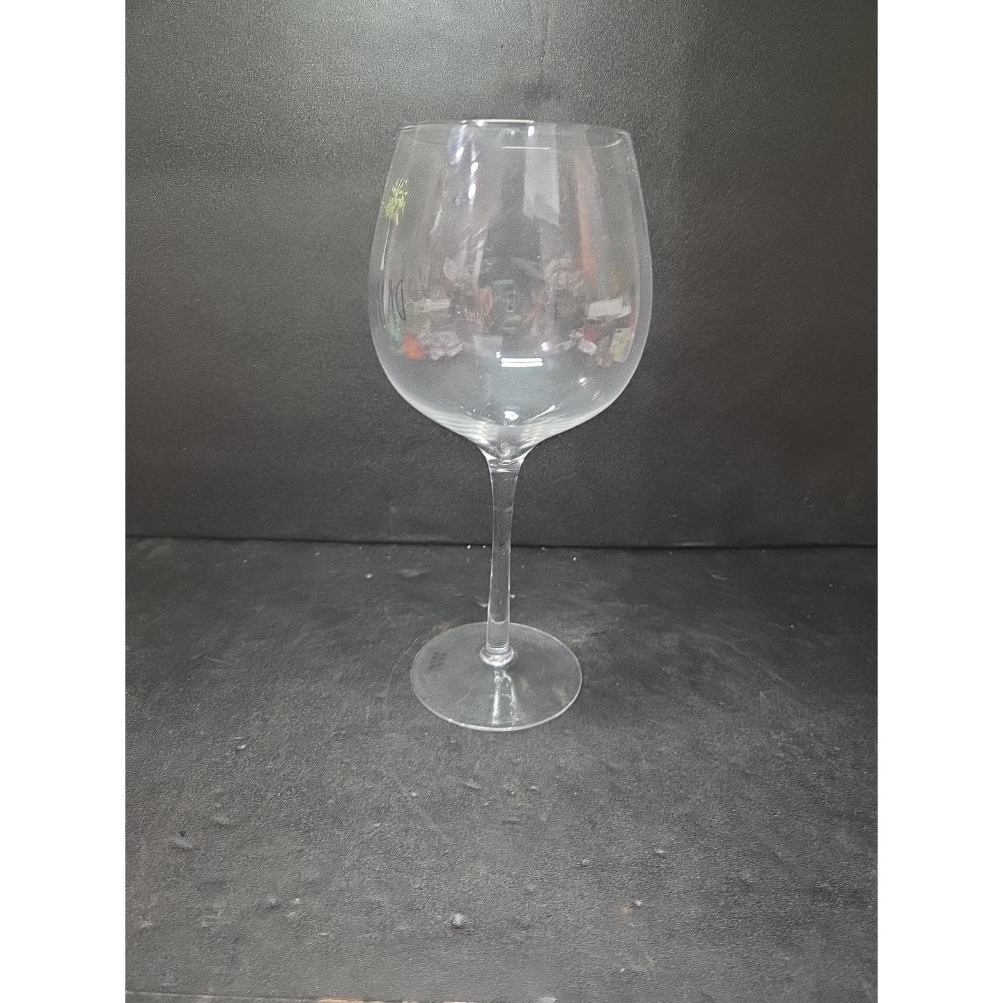 Rae Dunn Palm Tree Wine Glass, Large 22oz Balloon Stemware Tropical Beachy Decor - Thumbnail 2