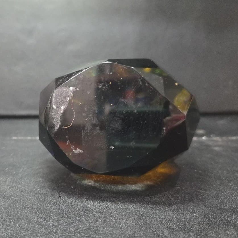Alessandro Mandruzzato Italian Murano Diamond Faceted Sommerso Glass Figurine - Thumbnail 7