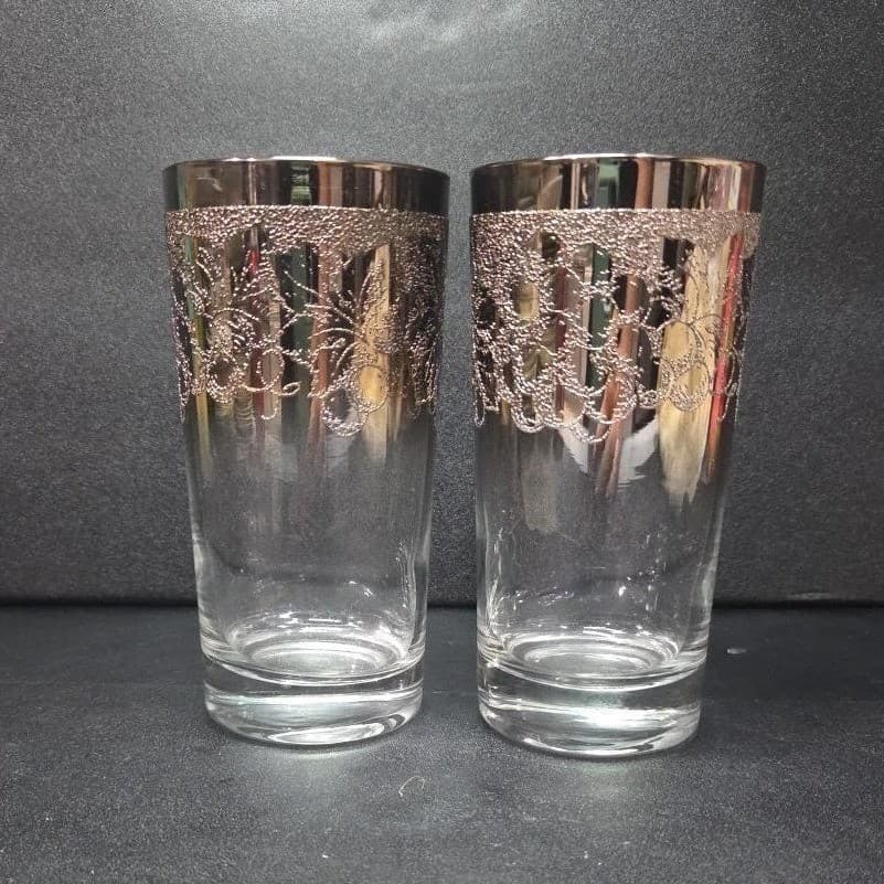 Dorothy Thorpe Ombré Tumblers, Set of 2, Vintage Mid-Century Modern Drinkware - Thumbnail 4