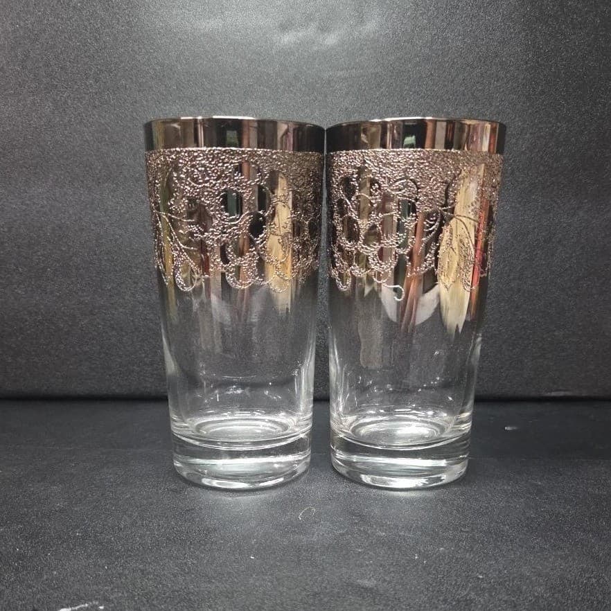 Dorothy Thorpe Ombré Tumblers, Set of 2, Vintage Mid-Century Modern Drinkware - Thumbnail 3