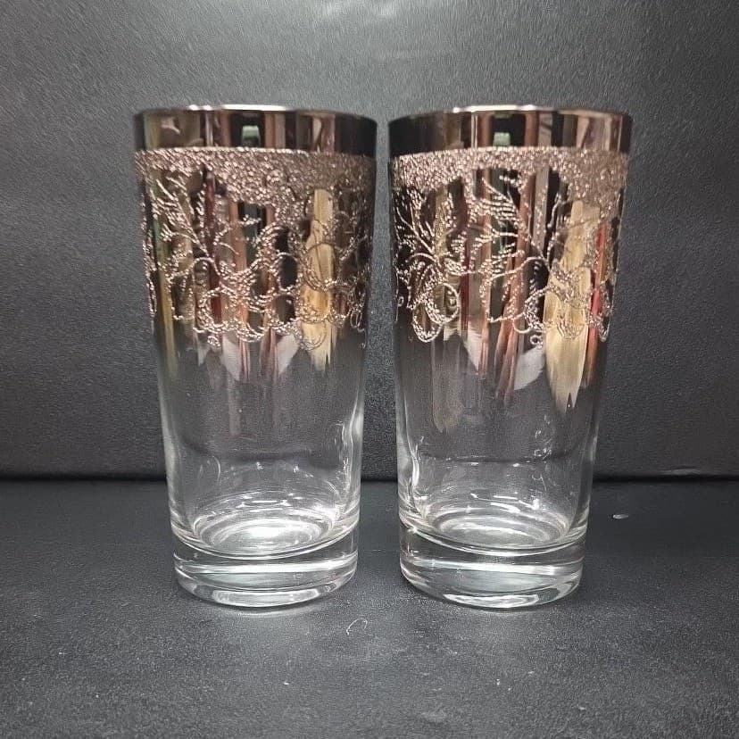 Dorothy Thorpe Ombré Tumblers, Set of 2, Vintage Mid-Century Modern Drinkware - Thumbnail 5