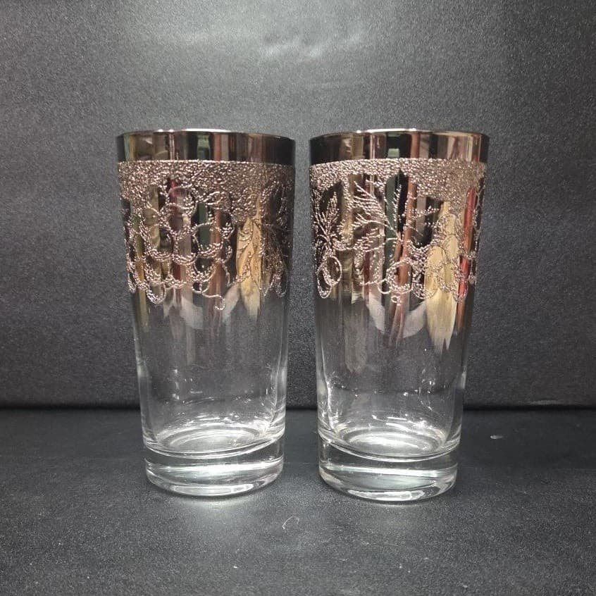 Dorothy Thorpe Ombré Tumblers, Set of 2, Vintage Mid-Century Modern Drinkware - Thumbnail 2