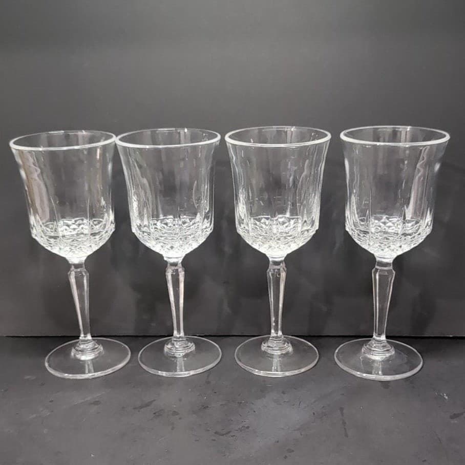 Cristal d'Arques Longchamp Wine Glasses, Set of 4, Replacement Crystal Goblets - Thumbnail 4