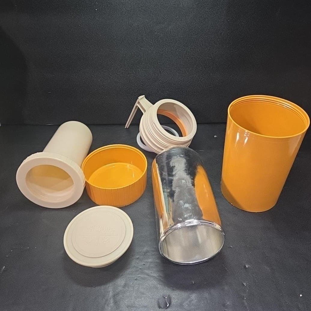 Thermos Mustard Yellow Pint Bottle #7202, Travel Soup Container, Insulated Flask - Thumbnail 7