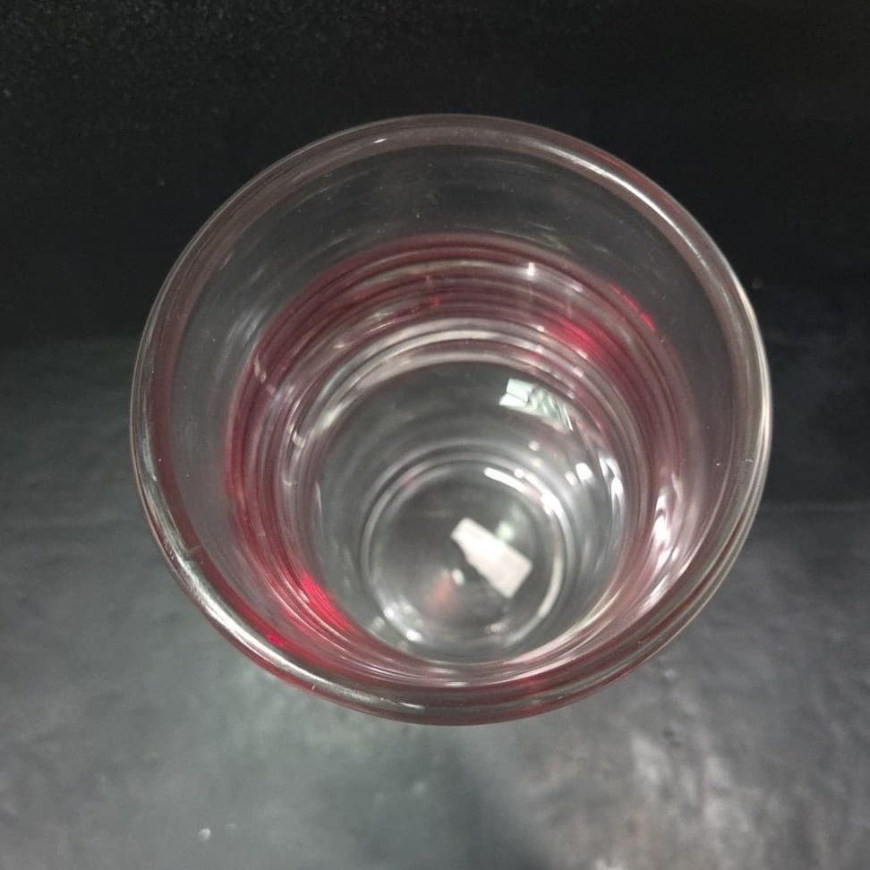 Pier 1 Imports Red Swirline Glass Vase, Vintage Handcrafted Flower Display - Thumbnail 7