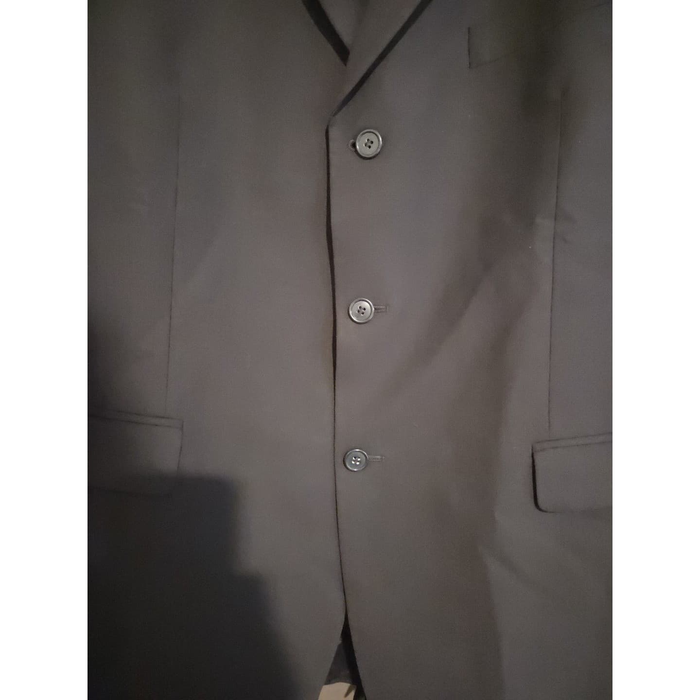 Brooks Brothers 346 Navy Blue Wool Stretch 3 Button Blazer, Men's 44L Sport Coat - Thumbnail 6