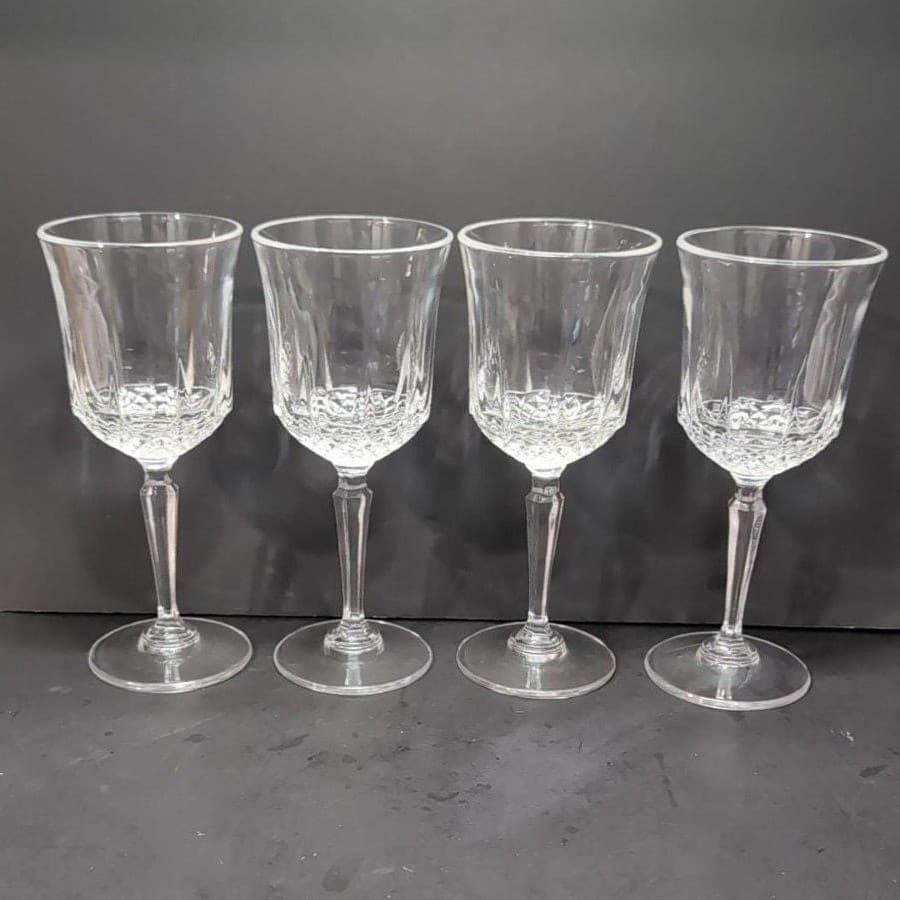 Cristal d'Arques Longchamp Wine Glasses, Set of 4, Replacement Crystal Goblets - Thumbnail 5
