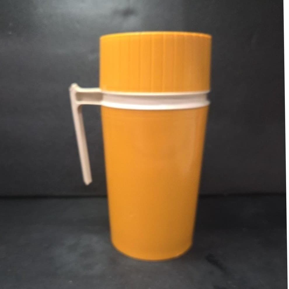 Thermos Mustard Yellow Pint Bottle #7202, Travel Soup Container, Insulated Flask - Thumbnail 4