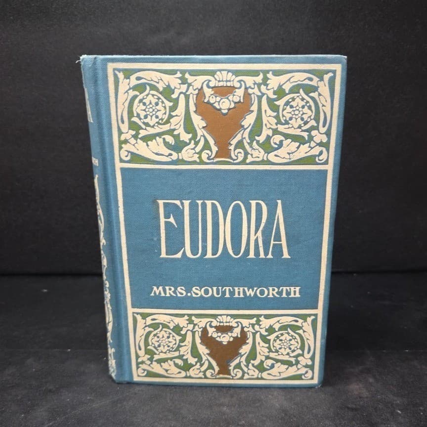 Eudora or The False Princess Mrs Southworth Antique 1910 Blue Decorative Book - Thumbnail 2