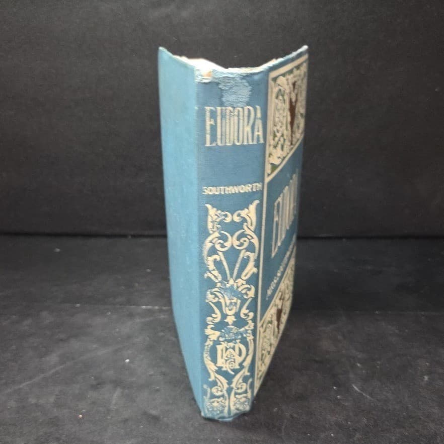 Eudora or The False Princess Mrs Southworth Antique 1910 Blue Decorative Book - Thumbnail 9