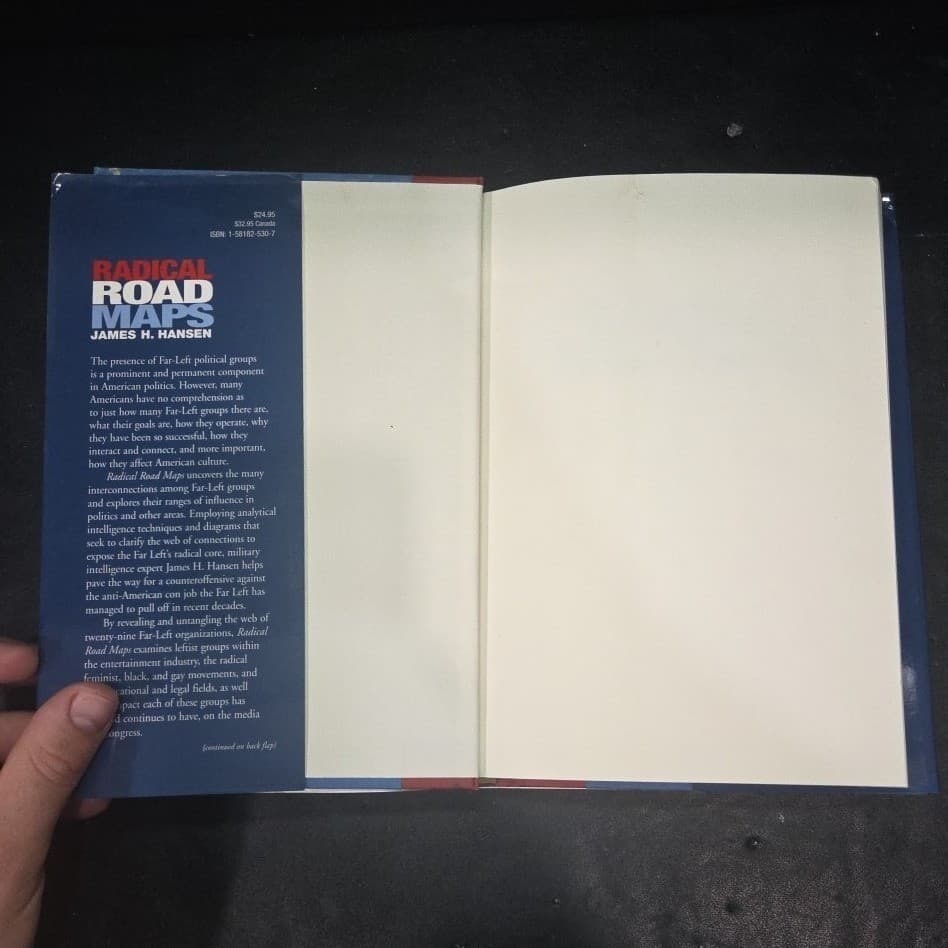 Radical Road Maps James H Hansen Far-Left Groups America Hardcover WND Books - Thumbnail 3