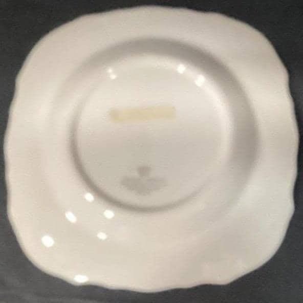 Canonsburg Pottery American Traditional Salad Plate, Ivory Embossed Dish, USA - Thumbnail 4