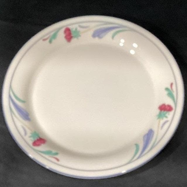 Lenox Chinastone Poppies On Blue Luncheon Plates, Set Of 2, Floral Dinnerware - Thumbnail 5