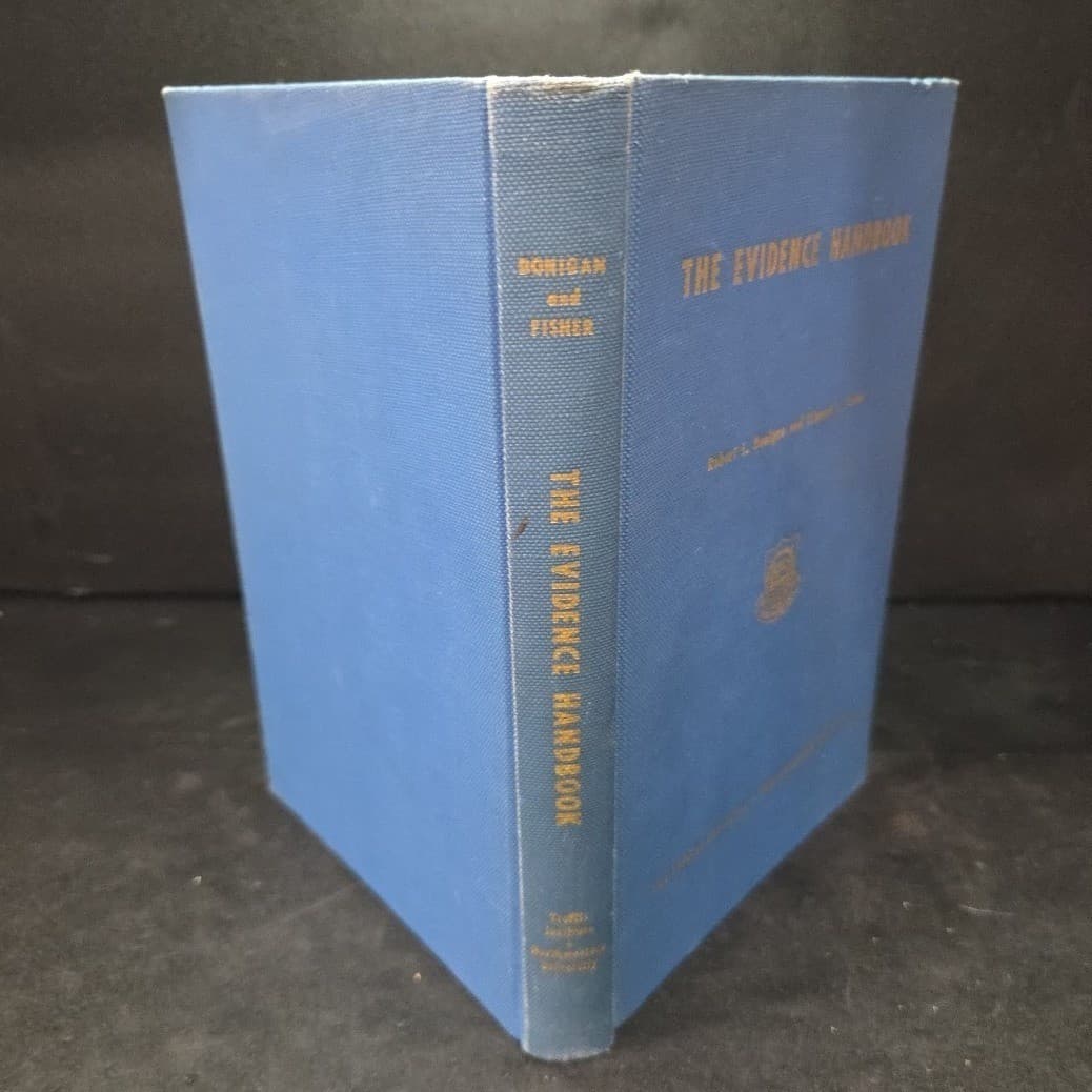 Evidence Handbook 1958 Donigan Fisher Northwestern University Law Police Book - Thumbnail 9