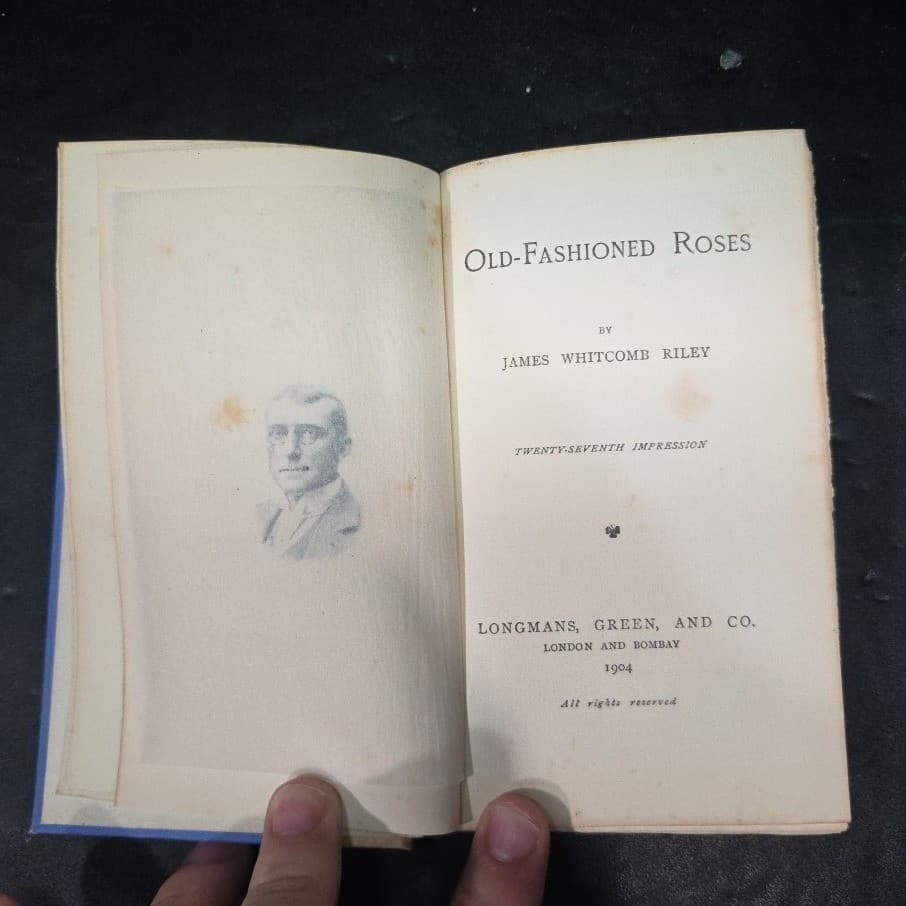 Old-Fashioned Roses James Whitcomb Riley 1904 Poetry Longmans Green Co Antique - Thumbnail 5