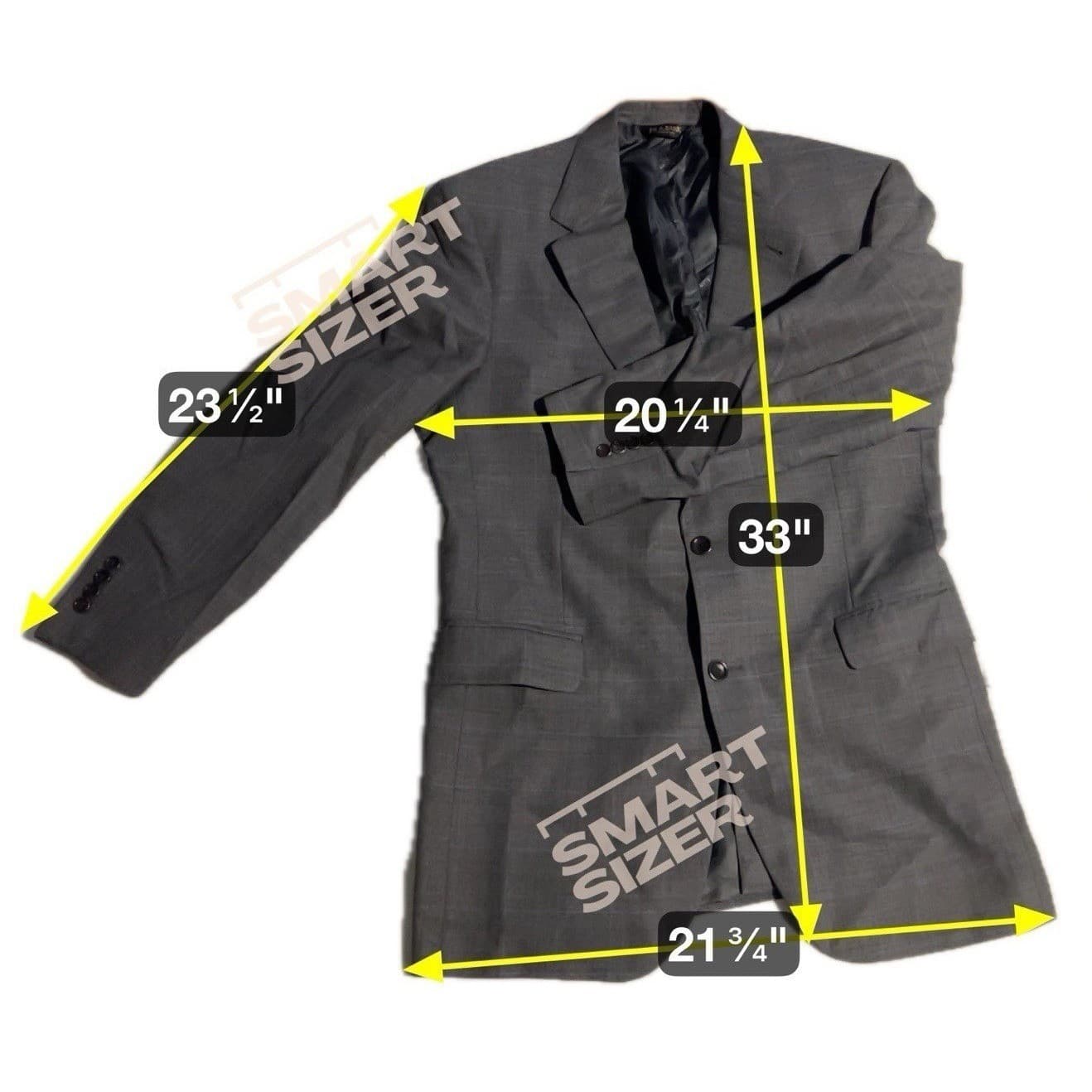 Jos. A. Bank Signature Gold Grey Glen Plaid Wool Blazer, Men's 40L Sport Coat - Thumbnail 2