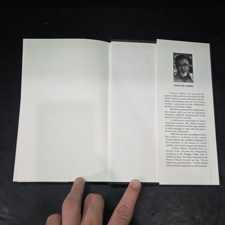 Jonathan Creek A Cherokee Valley Saga Carlton Weber Signed First Edition 1997 - Thumbnail 8