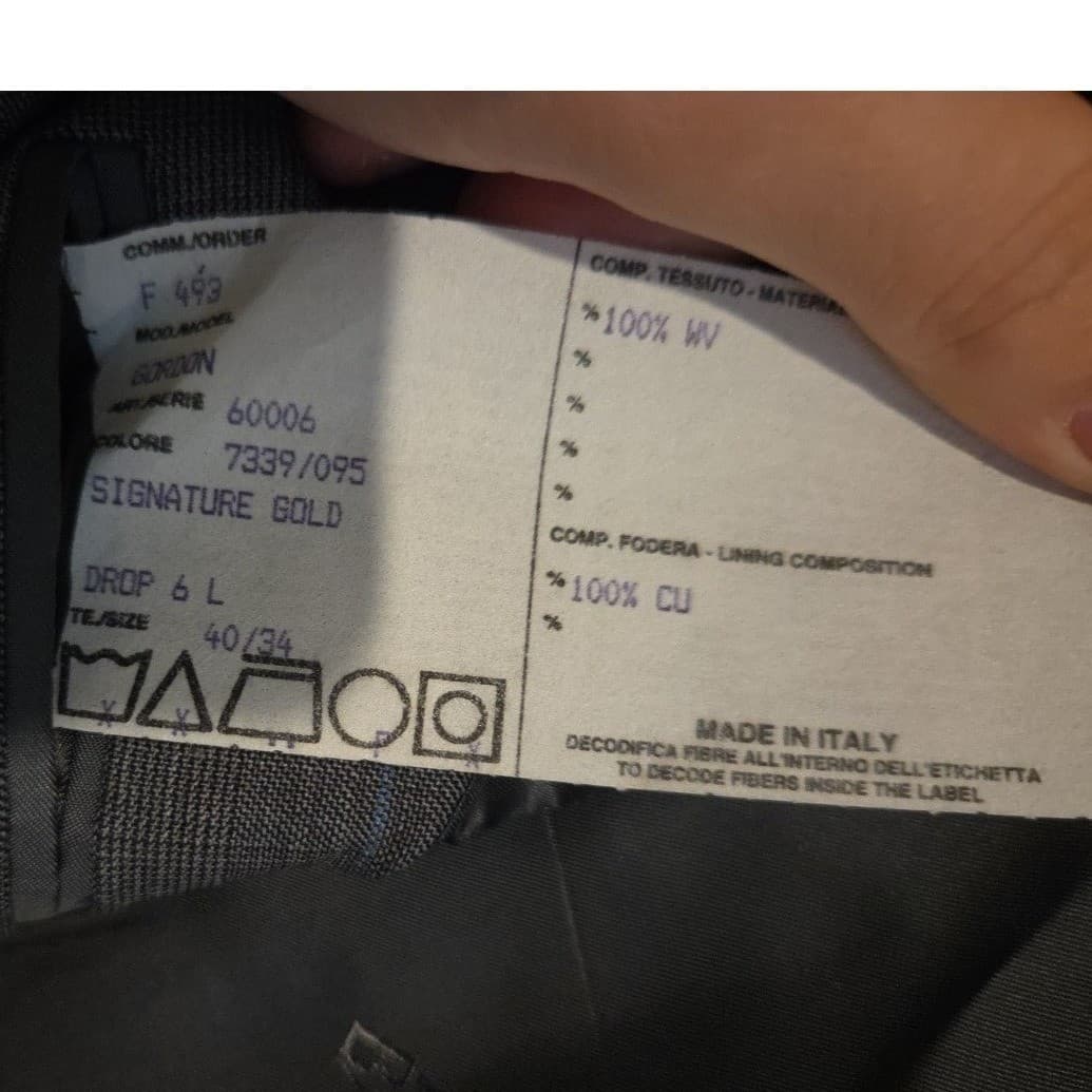 Jos. A. Bank Signature Gold Grey Glen Plaid Wool Blazer, Men's 40L Sport Coat - Thumbnail 10