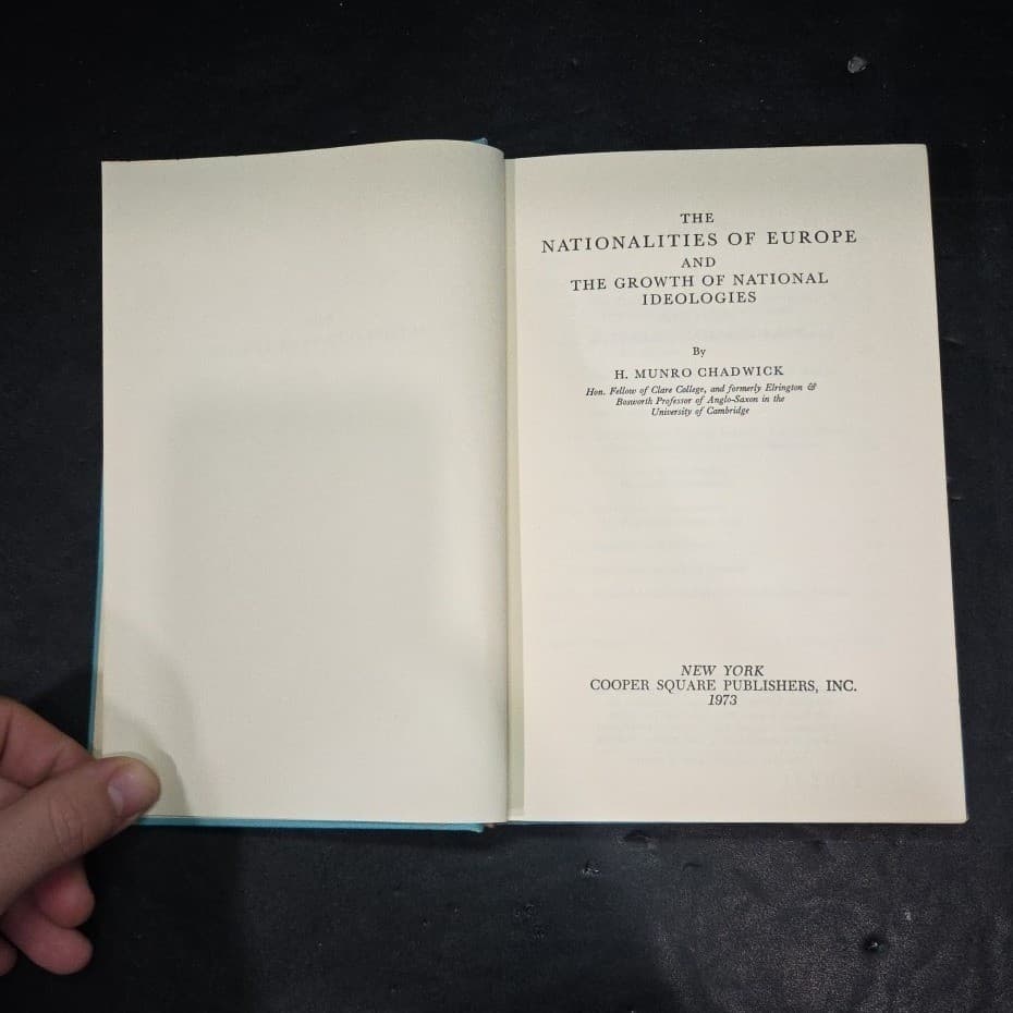 The Nationalities of Europe H Munro Chadwick 1973 Hardcover History Book - Thumbnail 4