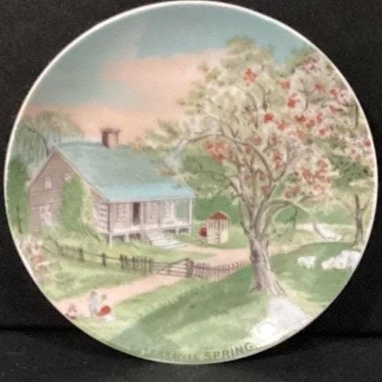 Currier & Ives "Spring" Plate, The Four Seasons Collection, Vtg Decorative Plate - Thumbnail 6