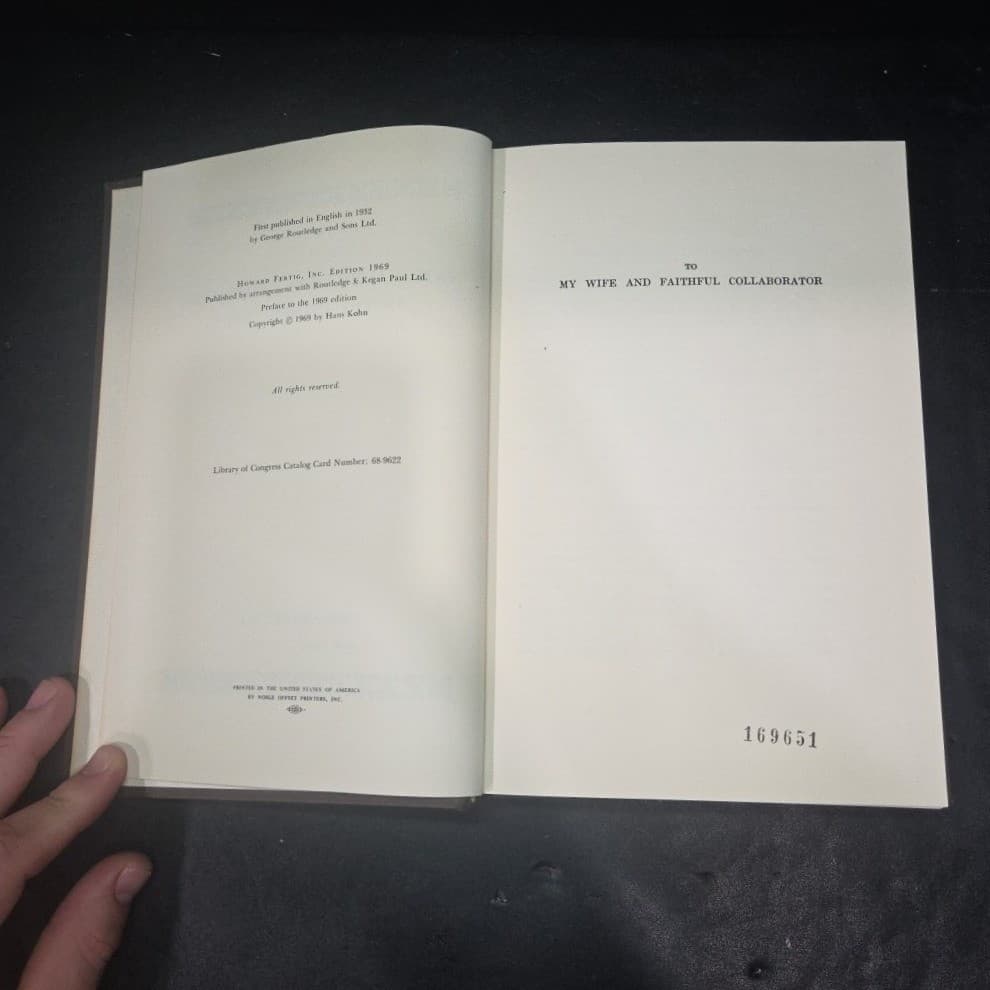 Nationalism and Imperialism in the Hither East Hans Kohn 1969 Hardcover Book - Thumbnail 5