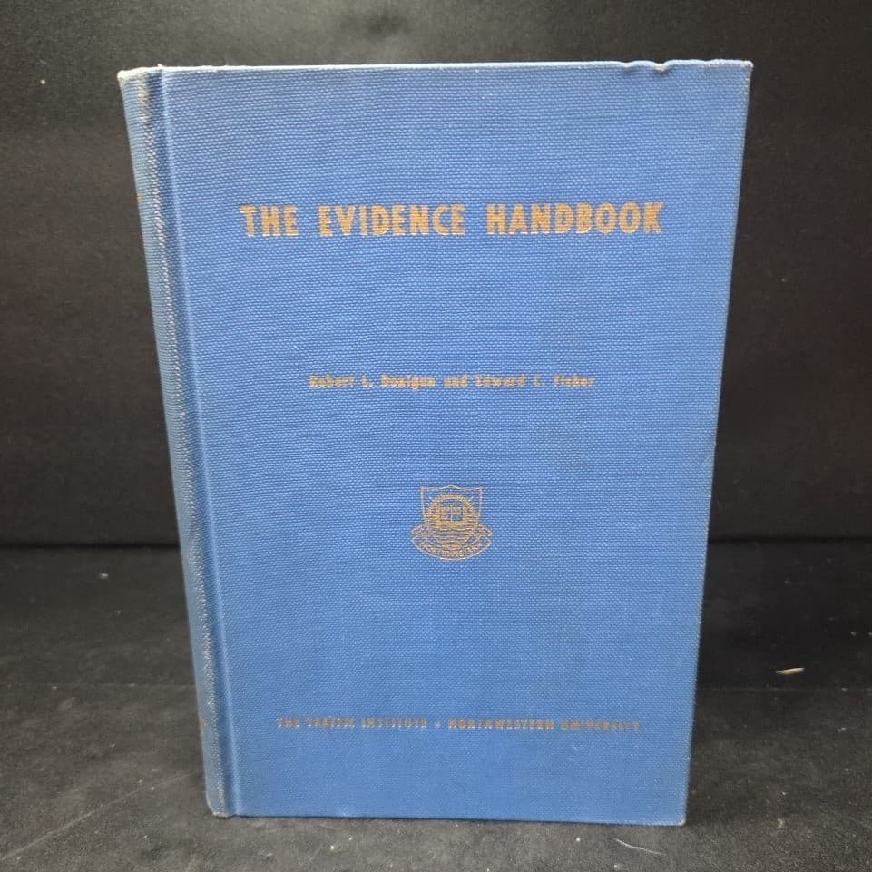 Evidence Handbook 1958 Donigan Fisher Northwestern University Law Police Book - Thumbnail 2