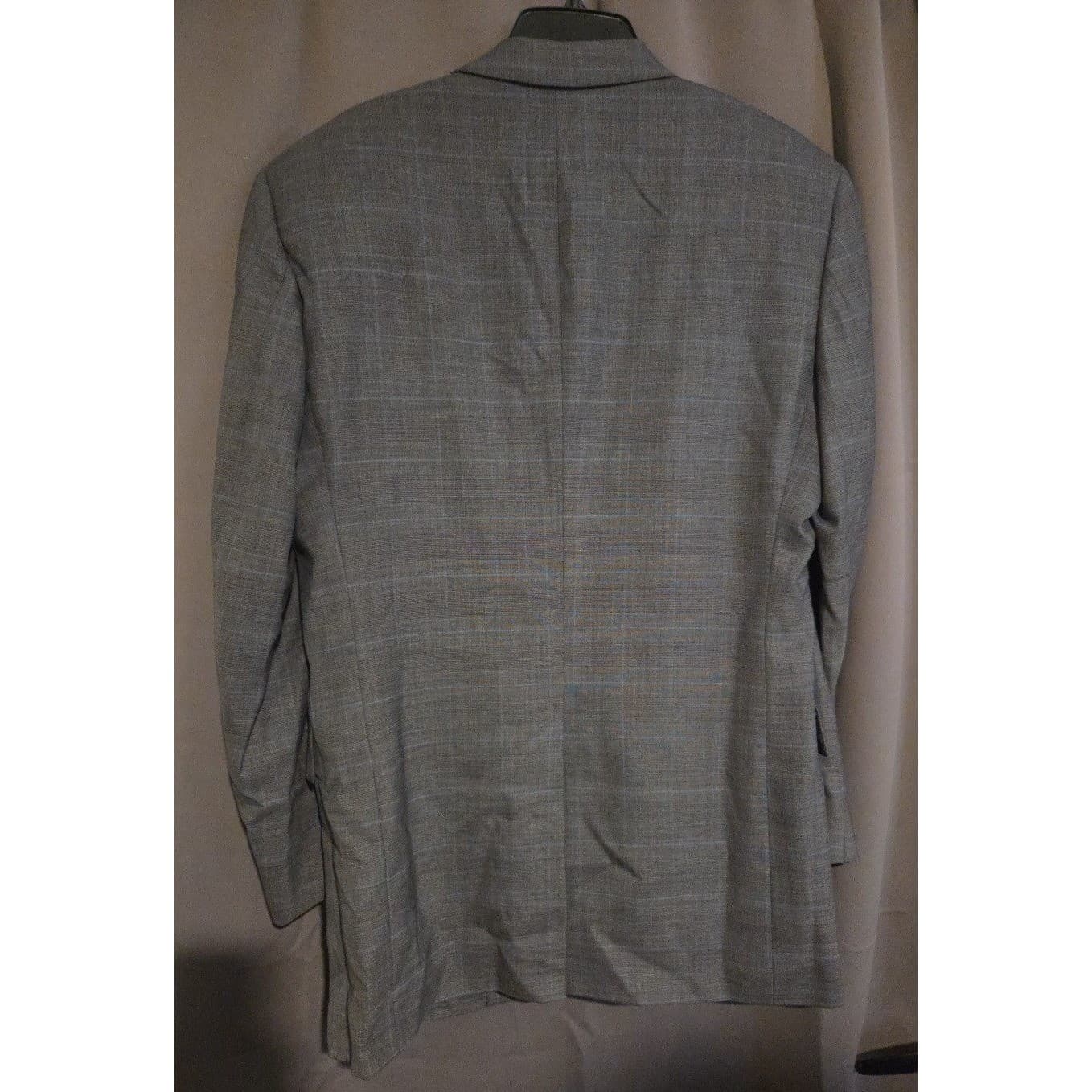 Jos. A. Bank Signature Gold Grey Glen Plaid Wool Blazer, Men's 40L Sport Coat - Thumbnail 4