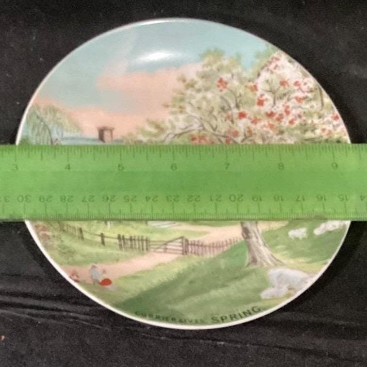 Currier & Ives "Spring" Plate, The Four Seasons Collection, Vtg Decorative Plate - Thumbnail 2