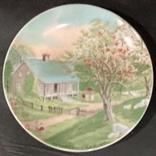 Currier & Ives "Spring" Plate, The Four Seasons Collection, Vtg Decorative Plate - Thumbnail 5
