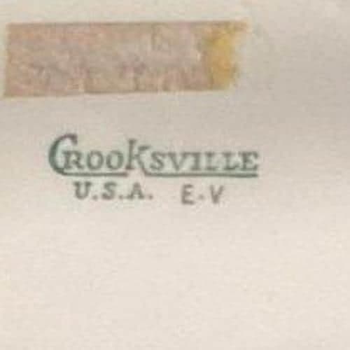 Crooksville China Mismatched Dinner Plates, Set of 3 Roses & Purple/White Floral - Thumbnail 7