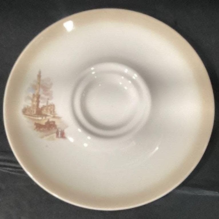 Canonsburg Pottery Mid-America Heritage Large Saucer, Chicago Water Tower, Vtg - Thumbnail 5