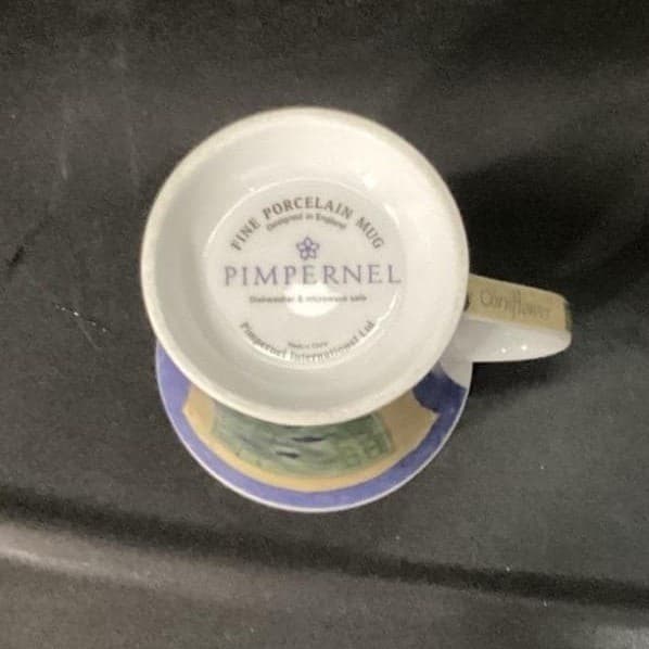 Pimpernal English Cornflower Coffee Cup, Vintage Fine Porcelain Mug, Drinkware - Thumbnail 5