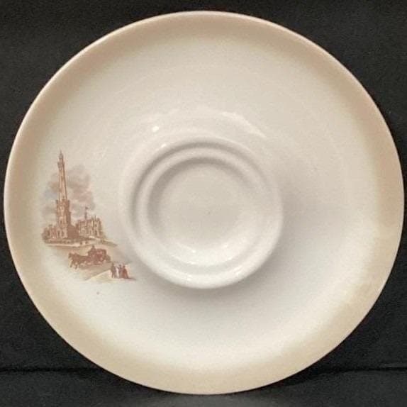 Canonsburg Pottery Mid-America Heritage Large Saucer, Chicago Water Tower, Vtg - Thumbnail 4